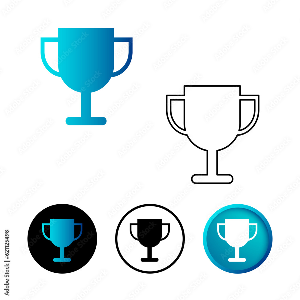 Abstract Trophy Icon Illustration Abstract Trophy Icon Illustration