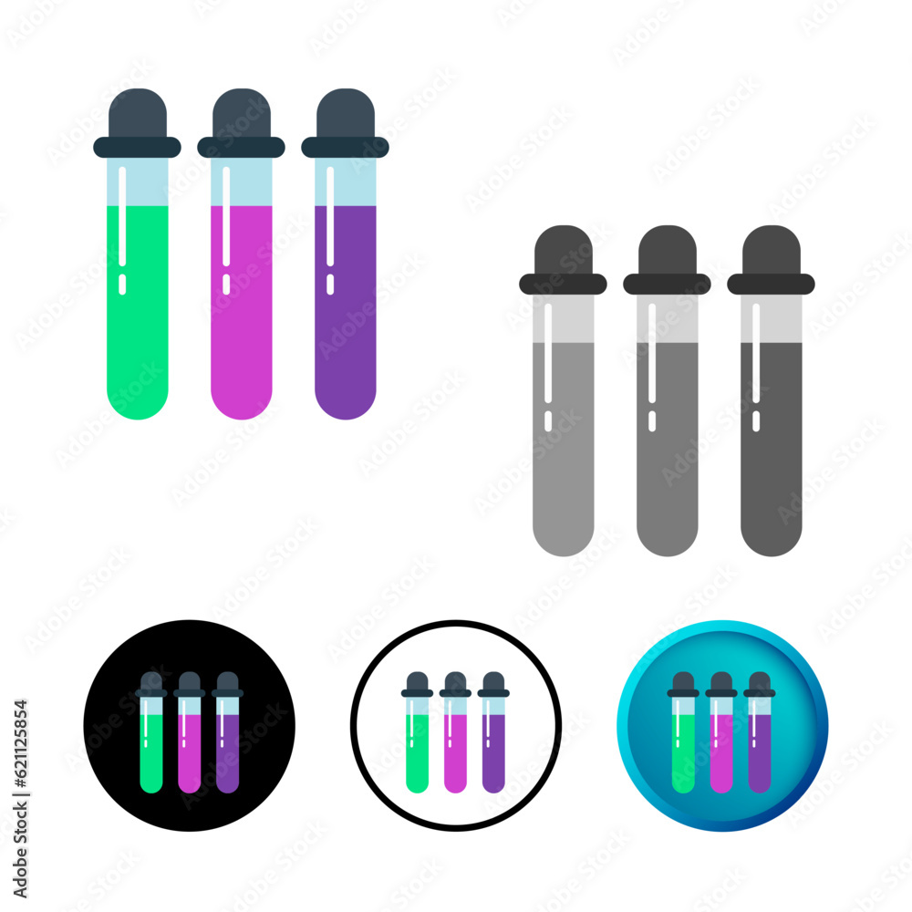 Abstract Test Tube Icon Illustration Abstract Test Tube Icon Illustration