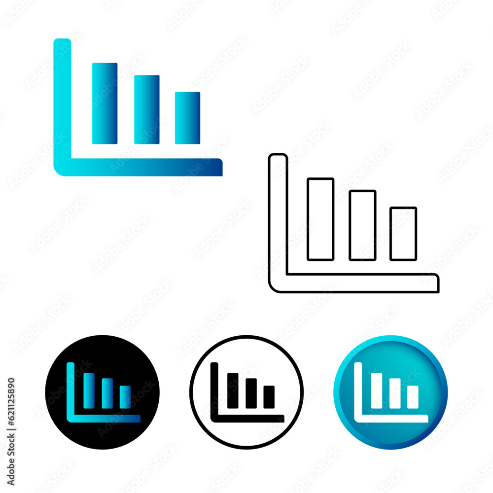 Abstract Graph Icon Illustration Abstract Graph Icon Illustration