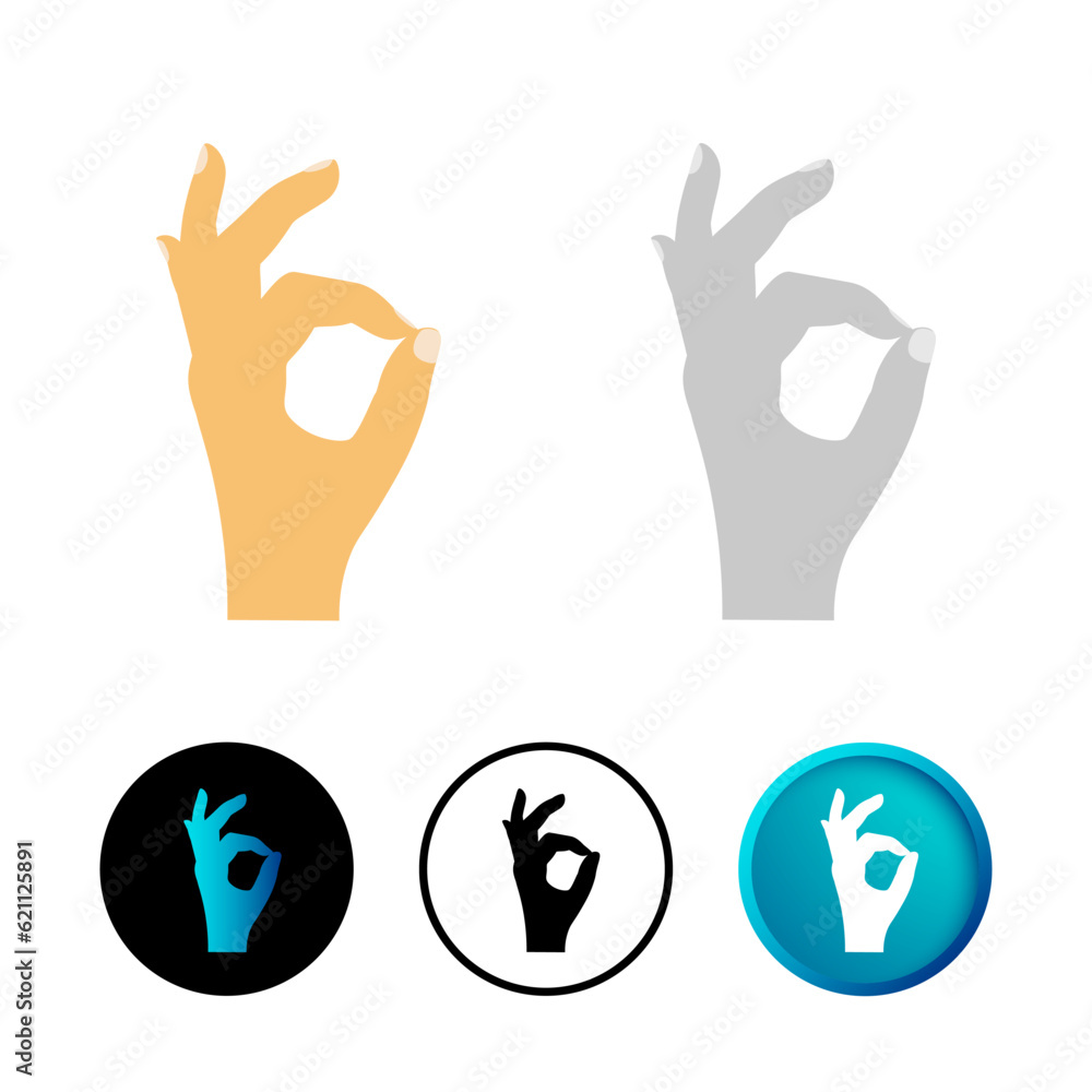 Abstract Hole Hand Gesture Icon Illustration Abstract Hole Hand Gesture Icon Illustration