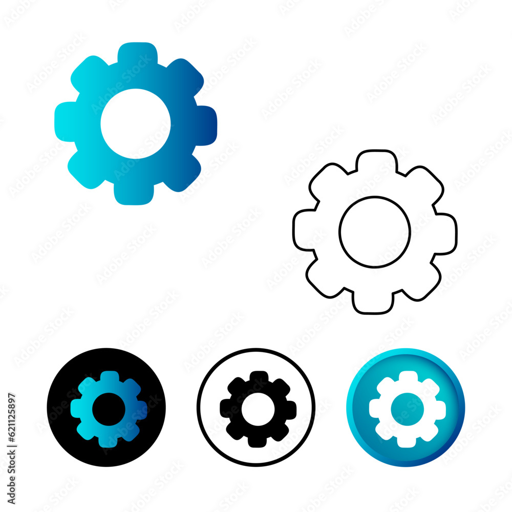 Abstract Settings Icon Illustration Abstract Settings Icon Illustration