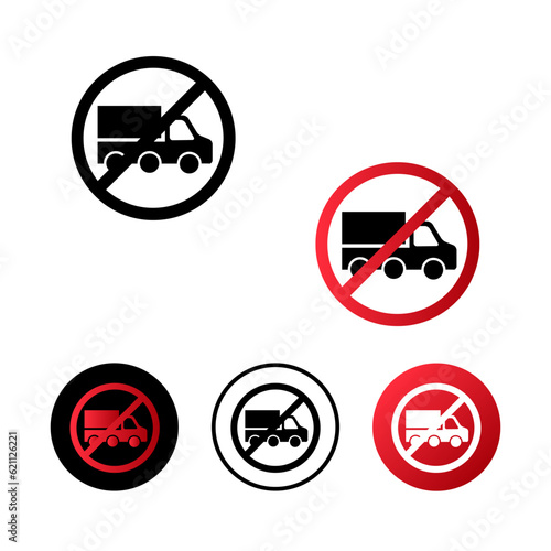 No Truck Icon Design