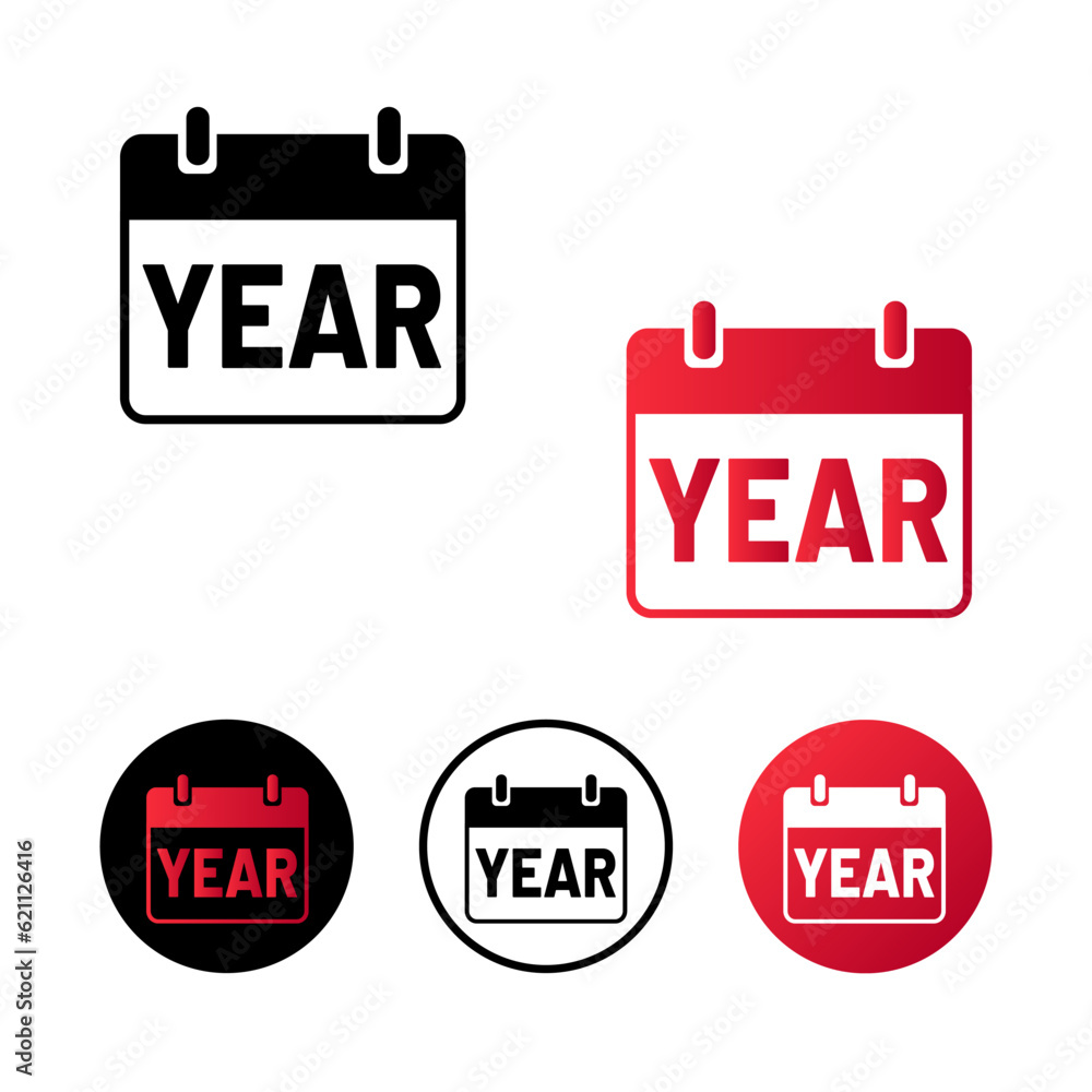 Abstract Year Icon Illustration Abstract Year Icon Illustration