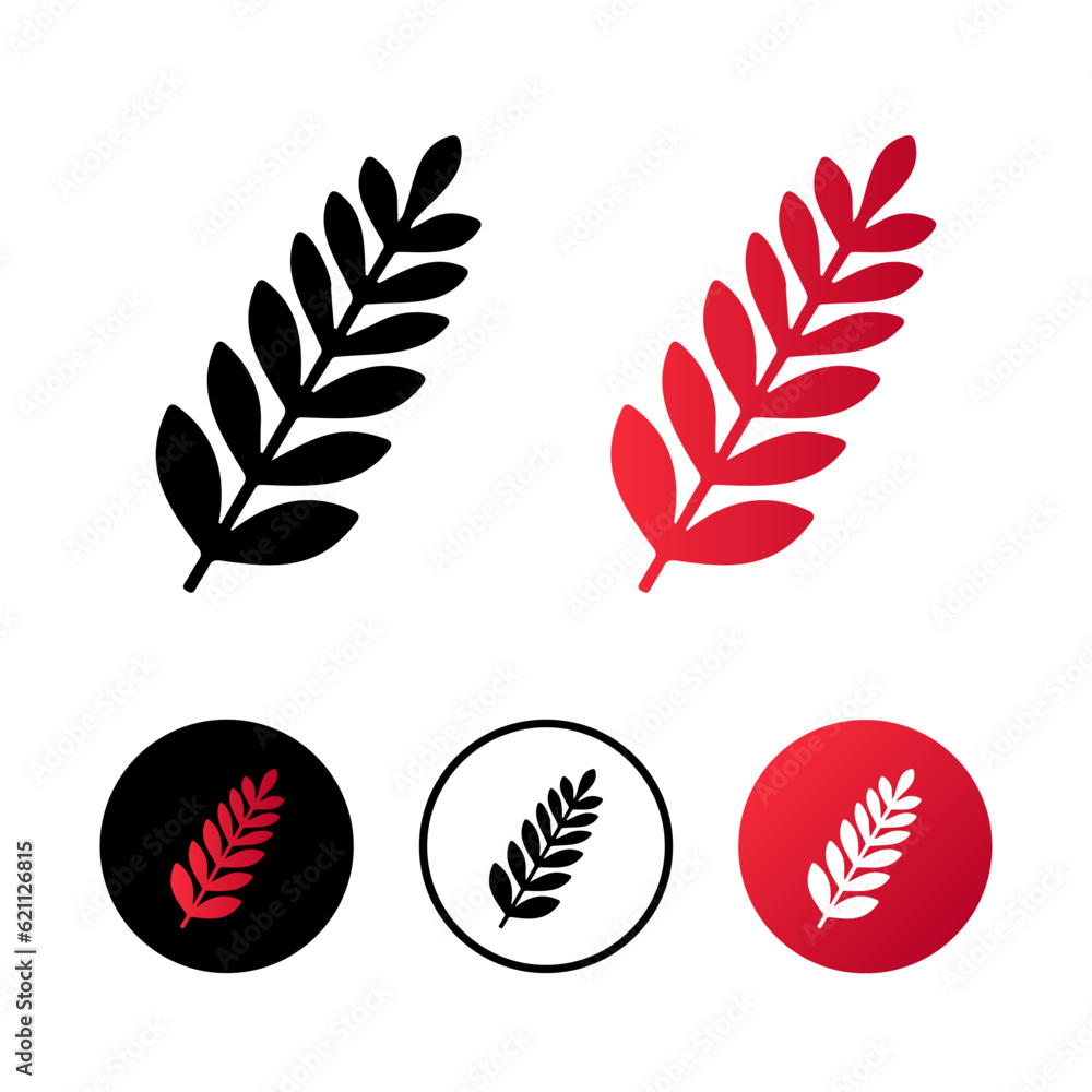 Abstract Fern Icon Illustration Abstract Fern Icon Illustration