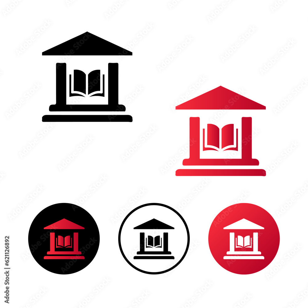 Abstract Library Icon Illustration Abstract Library Icon Illustration