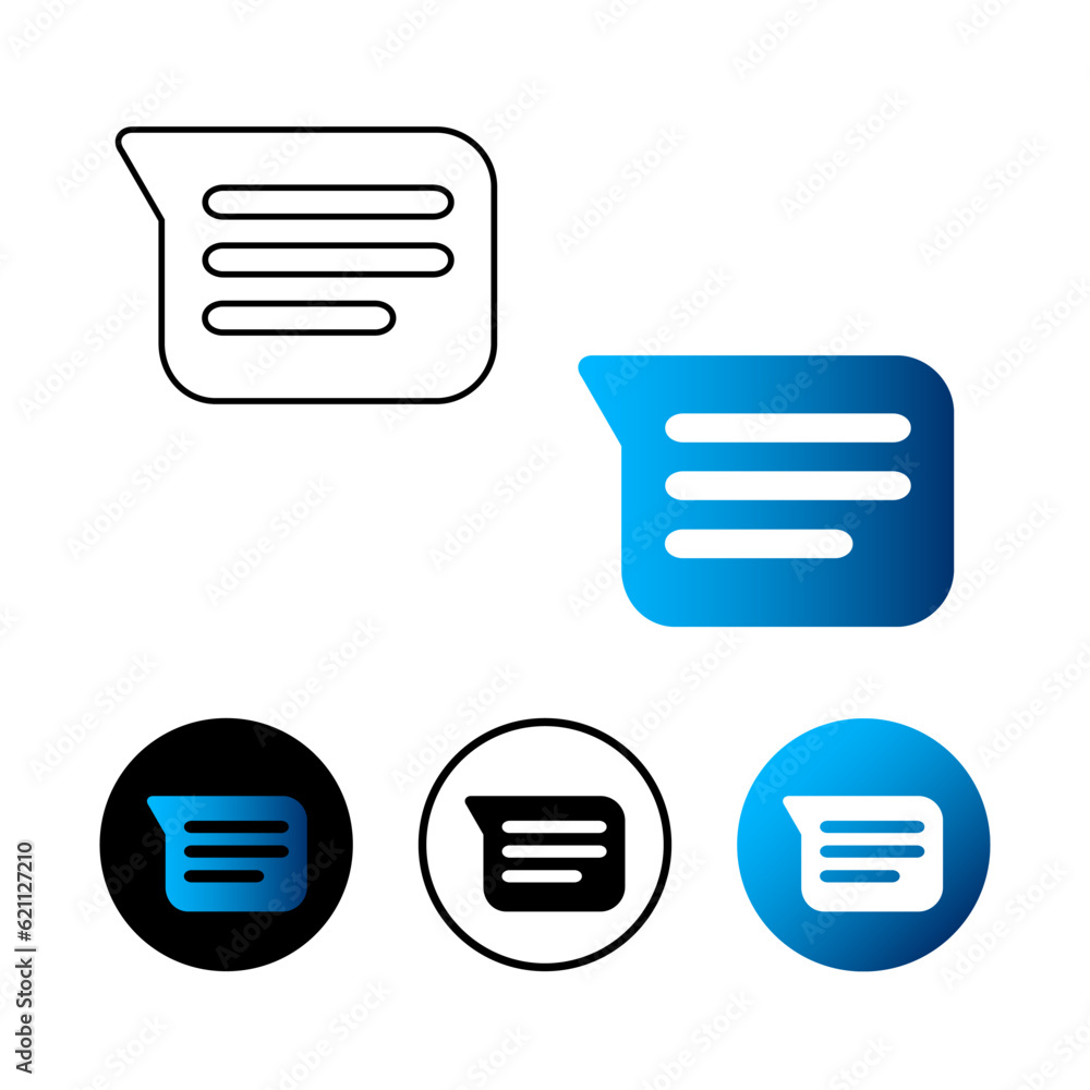 Abstract Web Message Icon Illustration Abstract Web Message Icon Illustration