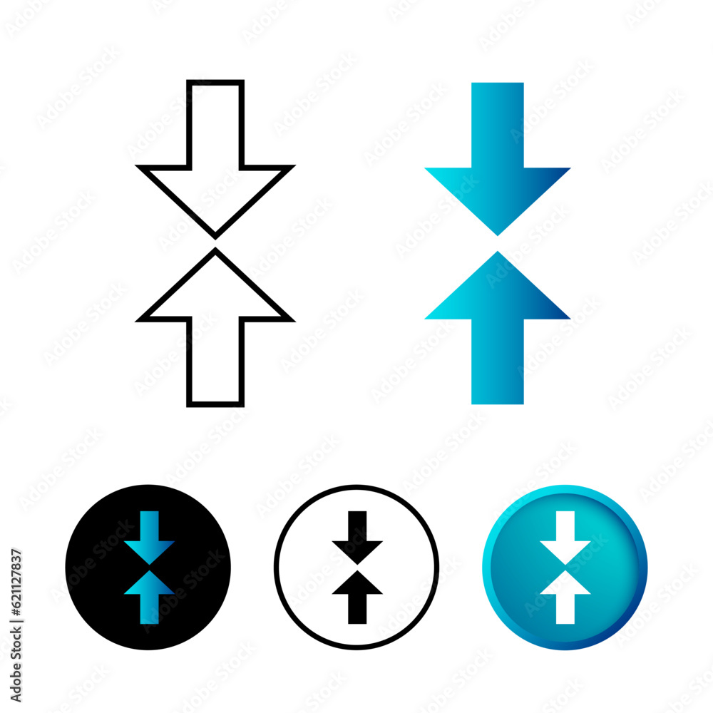 Abstract Compare Arrow Icon Illustration Abstract Compare Arrow Icon Illustration