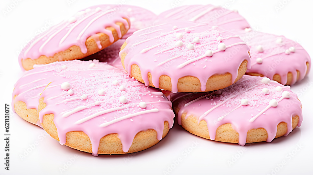 Iced Shortbread Cookie created with Generative AI Technology, ai, generative