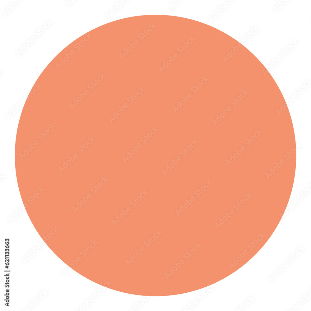 minimal circle dot color orange