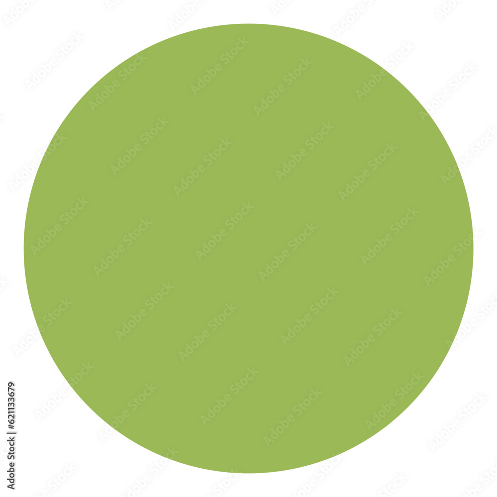 minimal circle color green