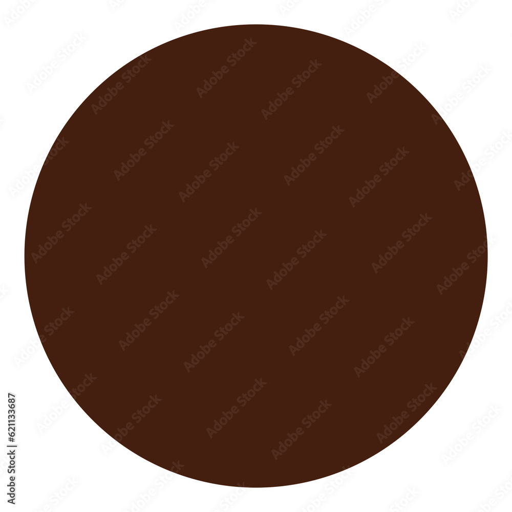 Circle dot minimal color brown