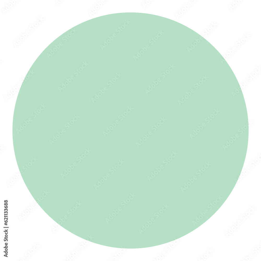 minimal circle dot color green
