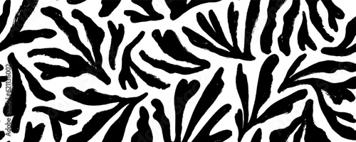 Billede på lærred Matisse abstract seamless pattern with corals