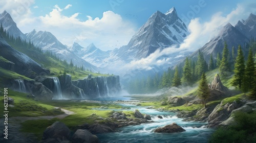 Beautiful Scenery Game Art