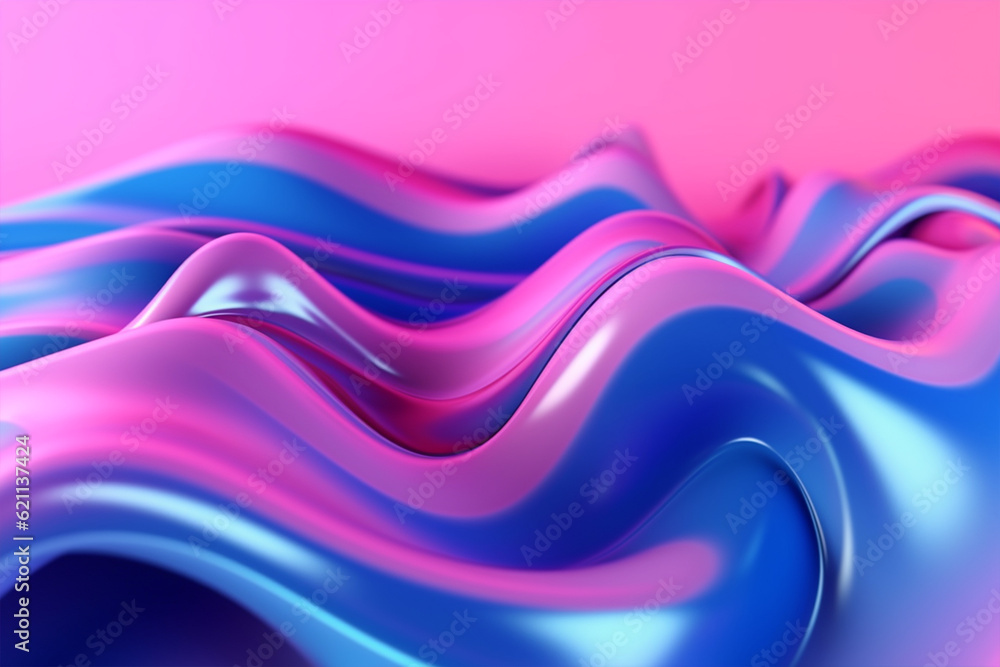 Fototapeta premium Abstract light effect texture blue pink purple wallpaper