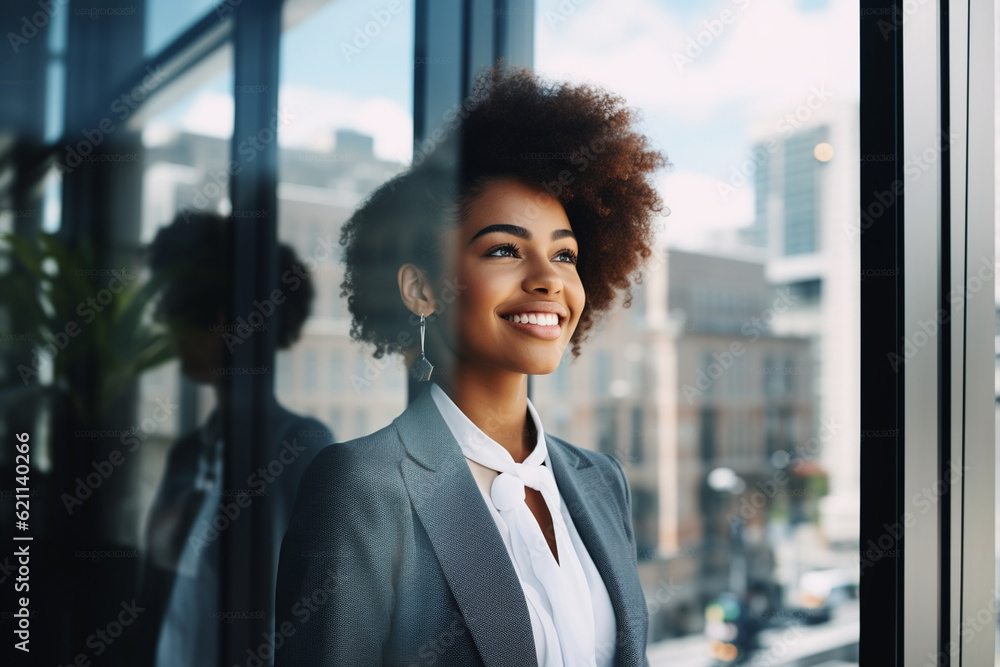 african young confident businesswoman