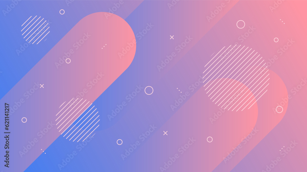 Modern Abstract Background with Motion Diagonal Lines Retro Memphis and Blue Purple Red Gradient Color Modern Abstract Background with Motion Diagonal Lines Retro Memphis and Blue Purple Red Gradient Color