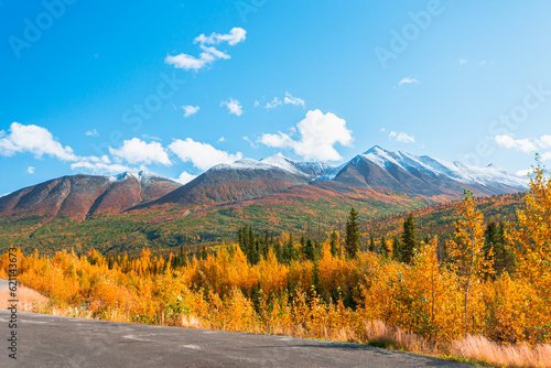 Beautiful Mountain peak in Alaska,USA . photo