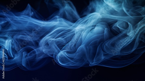 indigo smoke background, AI-Generated