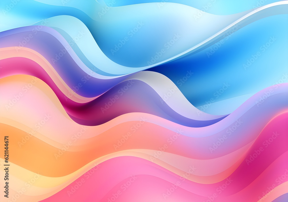 image of abstract gradient holographic background with waves image of abstract gradient holographic background with waves