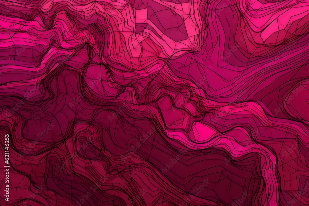 Obraz premium Million Shades of Dark Pinks Lines, Ideal for Graphic Design, Artistic Concepts, and Modern Visual Representations. Generative AI
