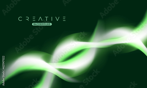 Abstract liquid gradient Background. Fluid colour mix. Green vivid Color blend. Modern Design Template For Your ads, Banner, Poster, Cover, Web, Brochure, and flyer. Vector Eps 10