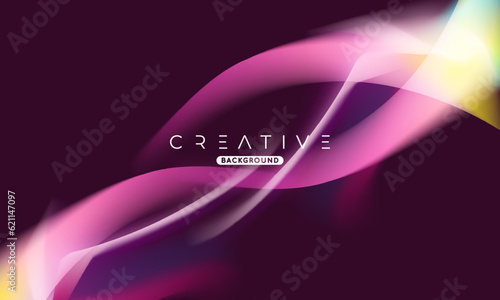 Abstract liquid gradient Background. Fluid colour mix. Purple and Yellow vivid Color blend. Modern Design Template For Your ads, Banner, Poster, Cover, Web, Brochure, and flyer. Vector Eps 10