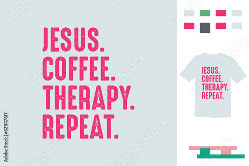  Jesus and coffee lover t shirt design