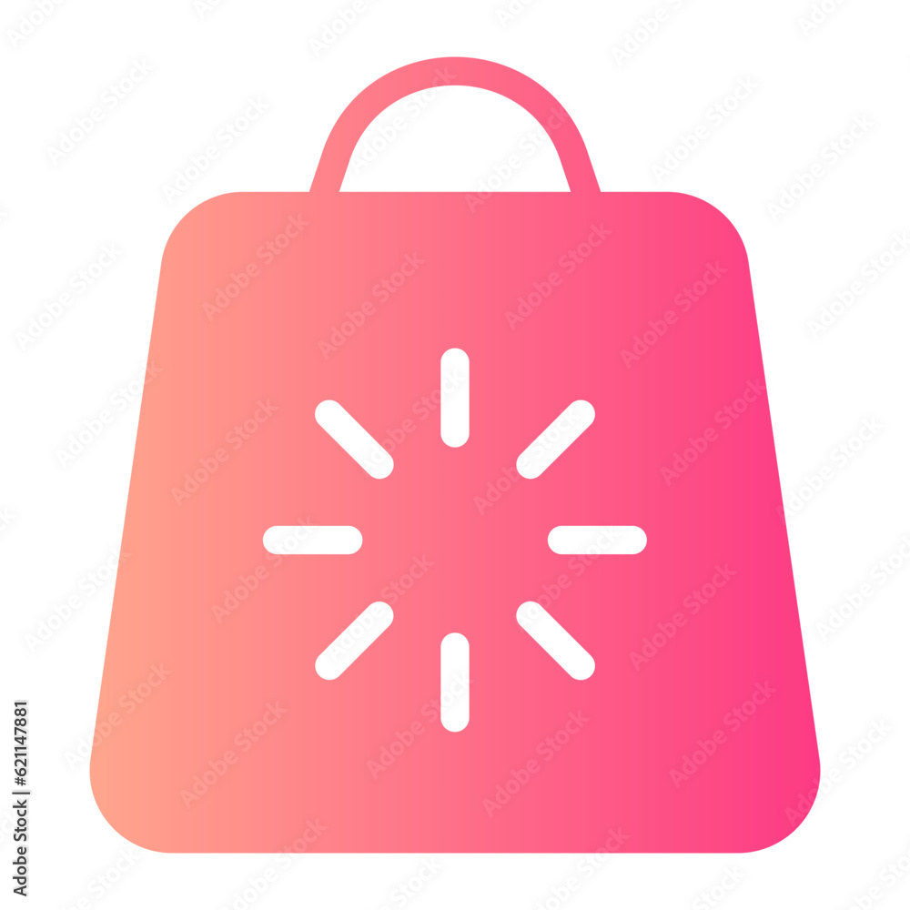 Obraz premium shopping bag gradient icon