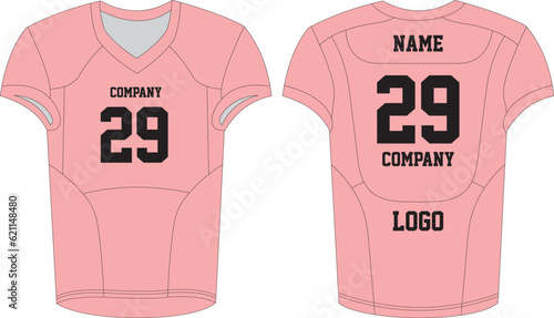 American Football Uniform Jersey shorts Mock ups Vectors 