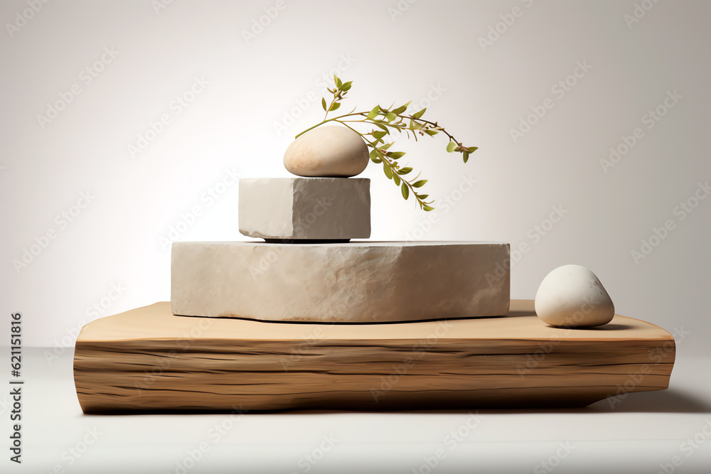 Nature's Elegance: Rock Podium for Product Presentation on a Natural Beauty Pedestal Nature's Elegance: Rock Podium for Product Presentation on a Natural Beauty Pedestal