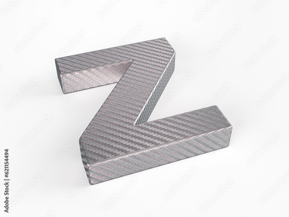 Fototapeta premium Holographic foil letter Z