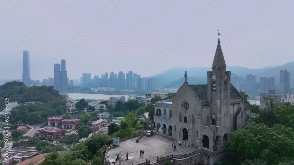 Chapel Of Our Lady Of Penha, Macau, Aerial View Chapel Of Our Lady Of Penha, Macau, Aerial View