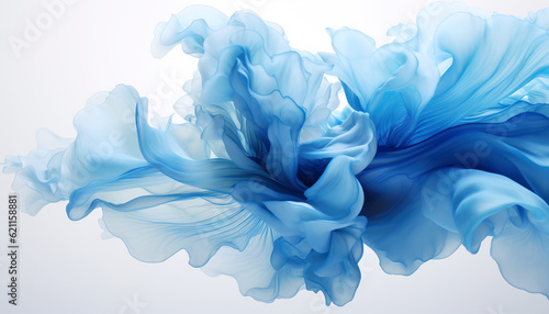 fluid abstract expressionism, blooming flowers