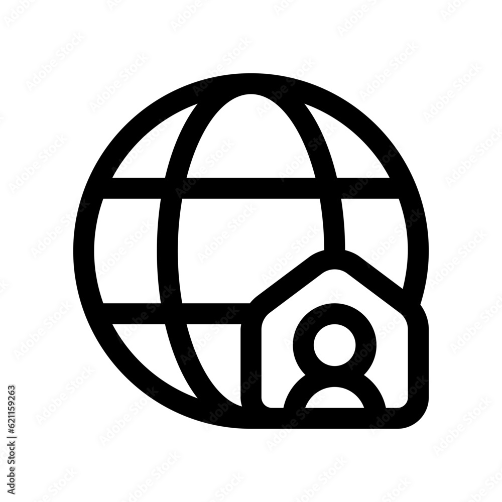 Editable internet connection, home network vector icon. Remote work, job, profession, freelance. Part of a big icon set family. Perfect for web and app interfaces, presentations, infographics, etc Editable internet connection, home network vector icon. Remote work, job, profession, freelance. Part of a big icon set family. Perfect for web and app interfaces, presentations, infographics, etc