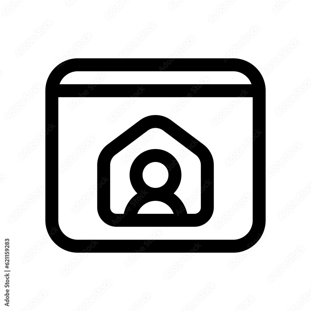 Editable personal website, online portfolio, freelancer vector icon. Remote work, job, profession. Part of a big icon set family. Perfect for web and app interfaces, presentations, infographics, etc Editable personal website, online portfolio, freelancer vector icon. Remote work, job, profession. Part of a big icon set family. Perfect for web and app interfaces, presentations, infographics, etc