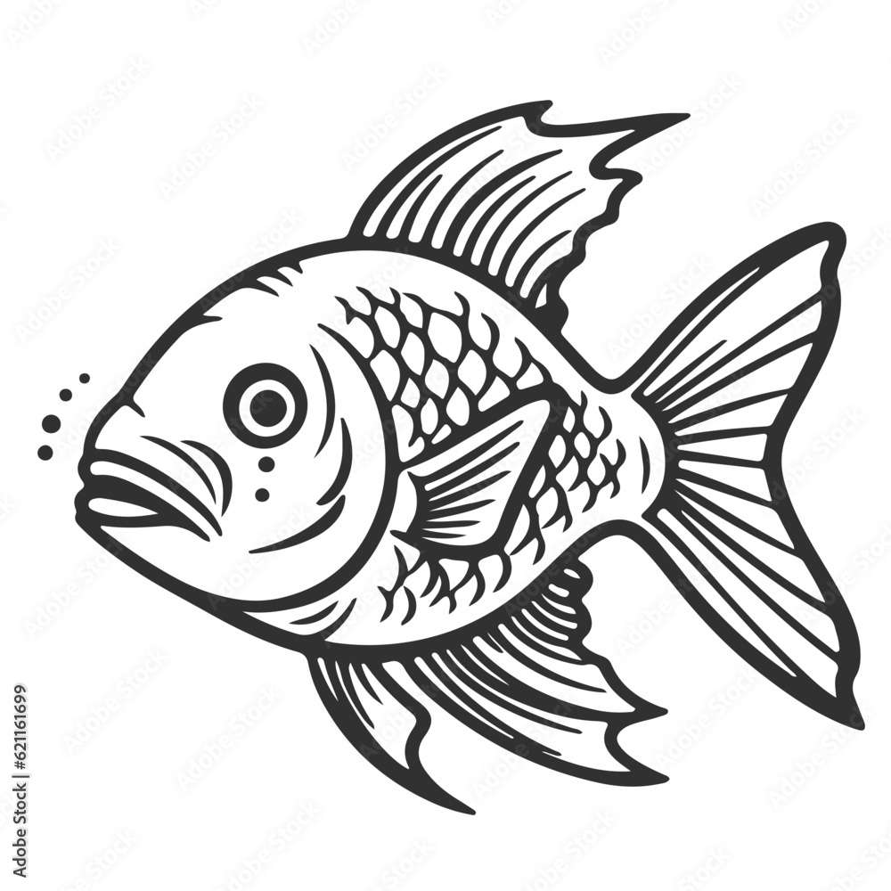 seafood, fish, shell, shirmp, outline vector, illustration, Ai generator seafood, fish, shell, shirmp, outline vector, illustration, Ai generator