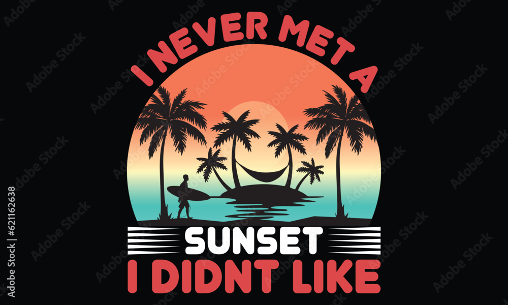 Naklejka premium Summer T Shirt Design