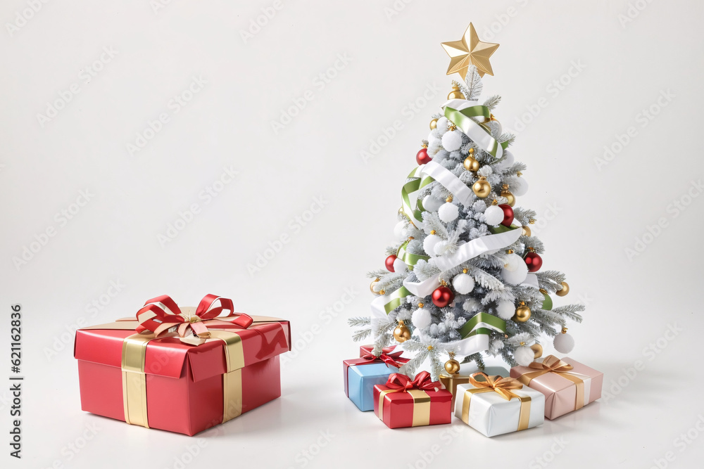 christmas tree and gifts generative ai 