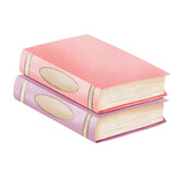 Pink and purple Watercolor books.