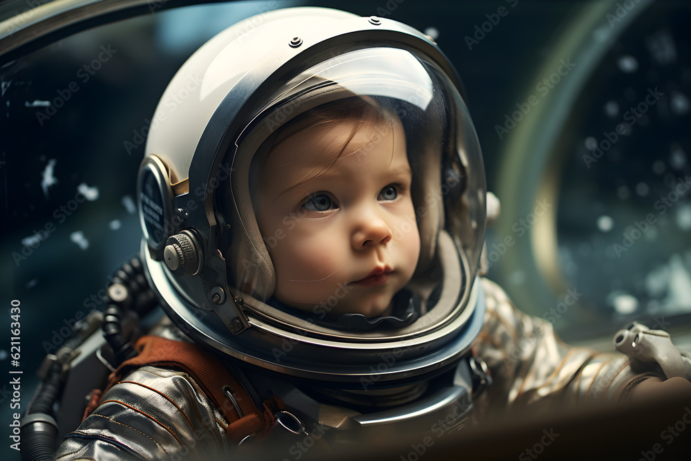 baby astronaut portrait baby astronaut portrait
