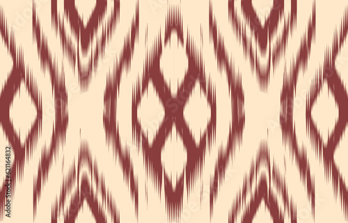 Ethnic abstract ikat art. Aztec ornament print. geometric ethnic pattern seamless  color oriental.  Design for background  curtain  carpet  wallpaper  clothing  wrapping  Batik  vector illustration.