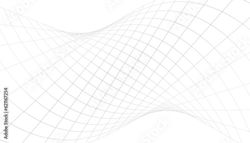 abstract 3d architecture grid lines vector design