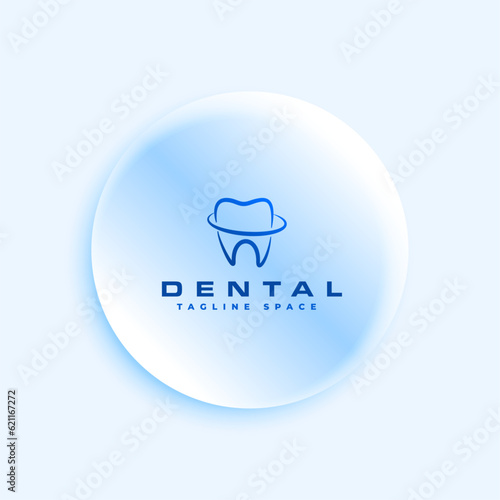 creative dental care tooth logo sign template