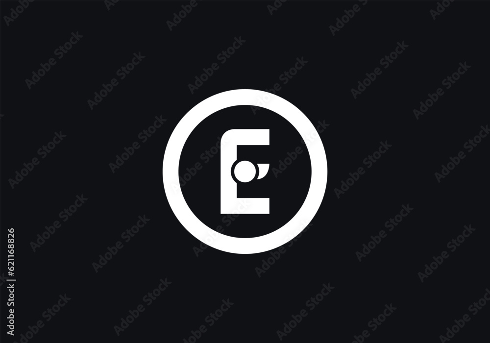 Letter monogram Circle. symbol in circle letters. Circle shape symbol, Technology and digital abstract dot connection Letter monogram Circle. symbol in circle letters. Circle shape symbol, Technology and digital abstract dot connection