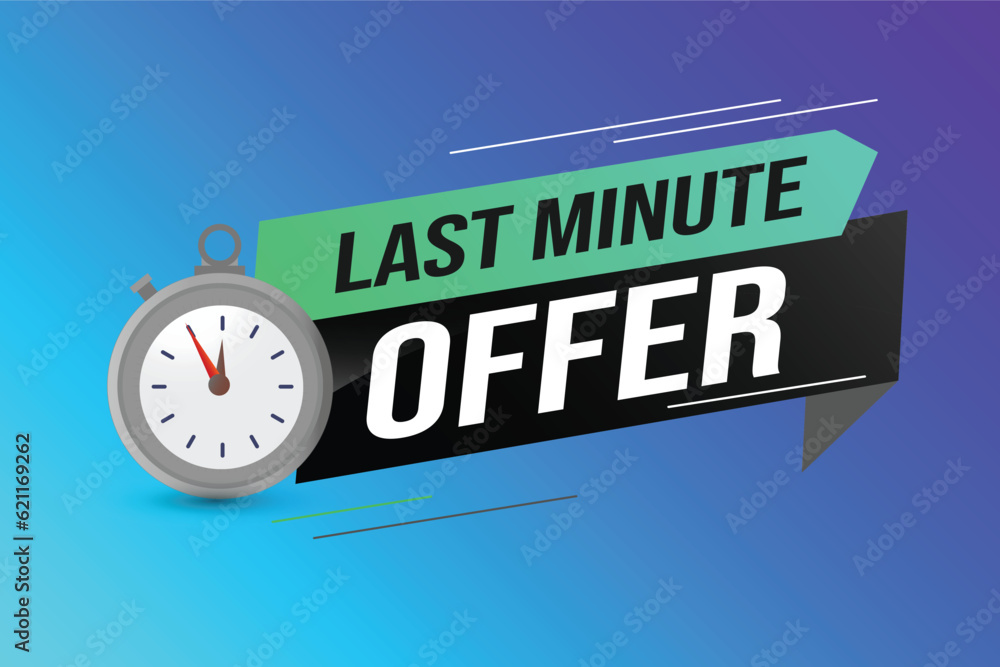 Last minute offer watch countdown Banner design template for marketing. Last chance promotion or retail. background banner poster modern graphic design for store Last minute offer watch countdown Banner design template for marketing. Last chance promotion or retail. background banner poster modern graphic design for store