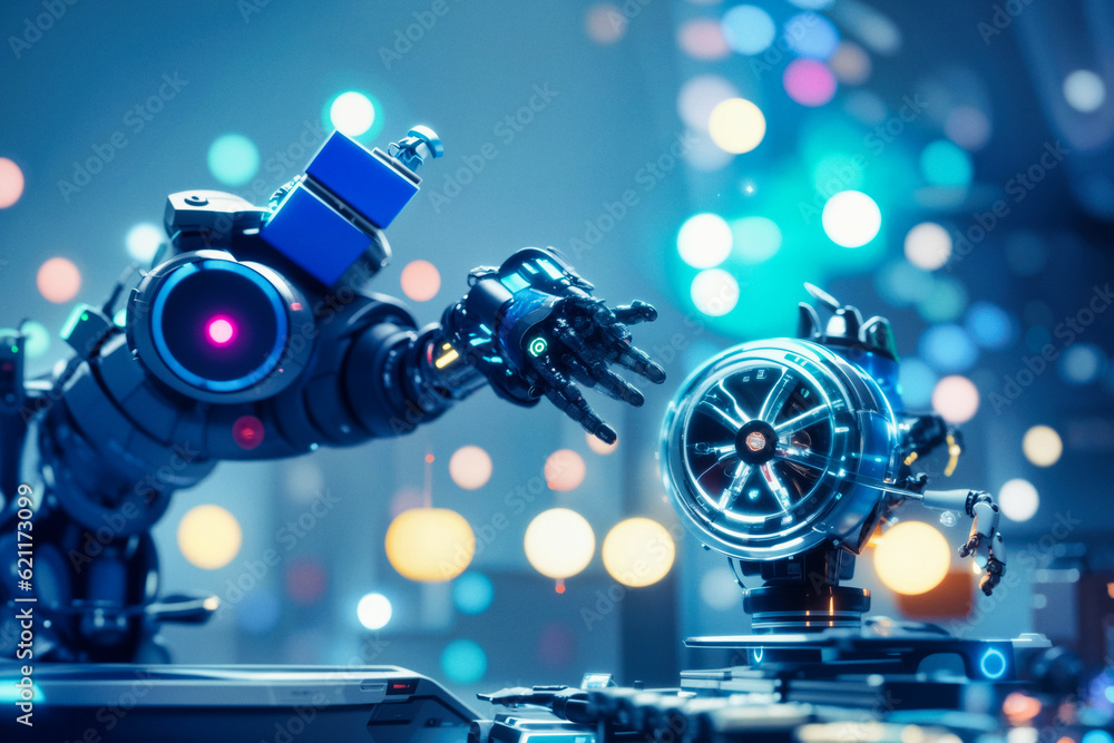 Futuristic Robot Scenarios - Artificial Intelligence Concepts Futuristic Robot Scenarios - Artificial Intelligence Concepts