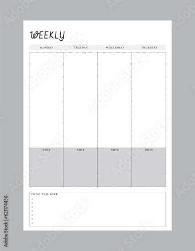 daily, week planner.  Plan your day make dream happen.	