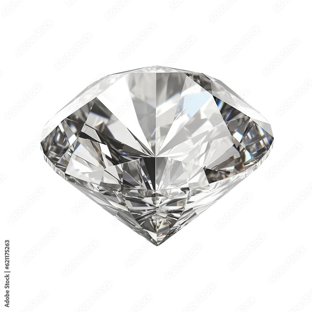 diamond isolated on no background, generative AI. diamond isolated on no background, generative AI.