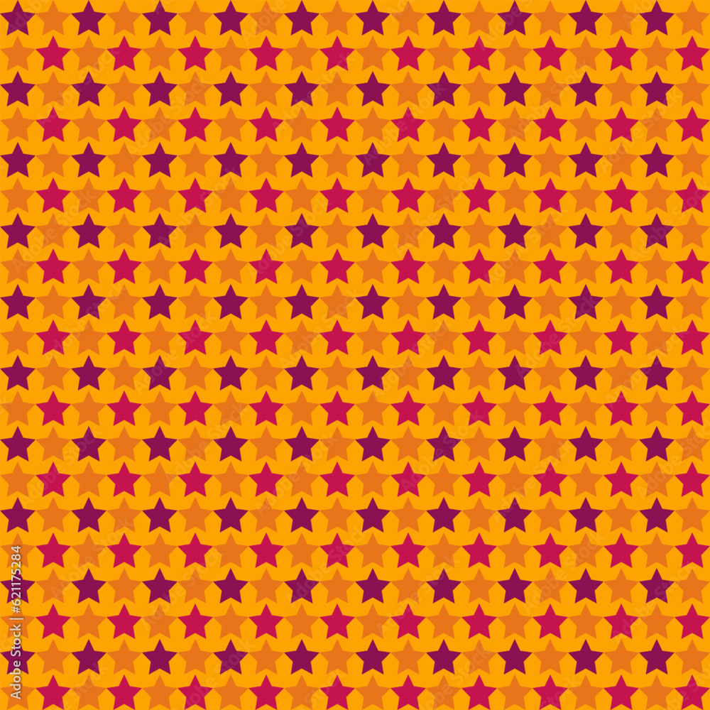 star shape seamless pattern vector, abstract repeating background